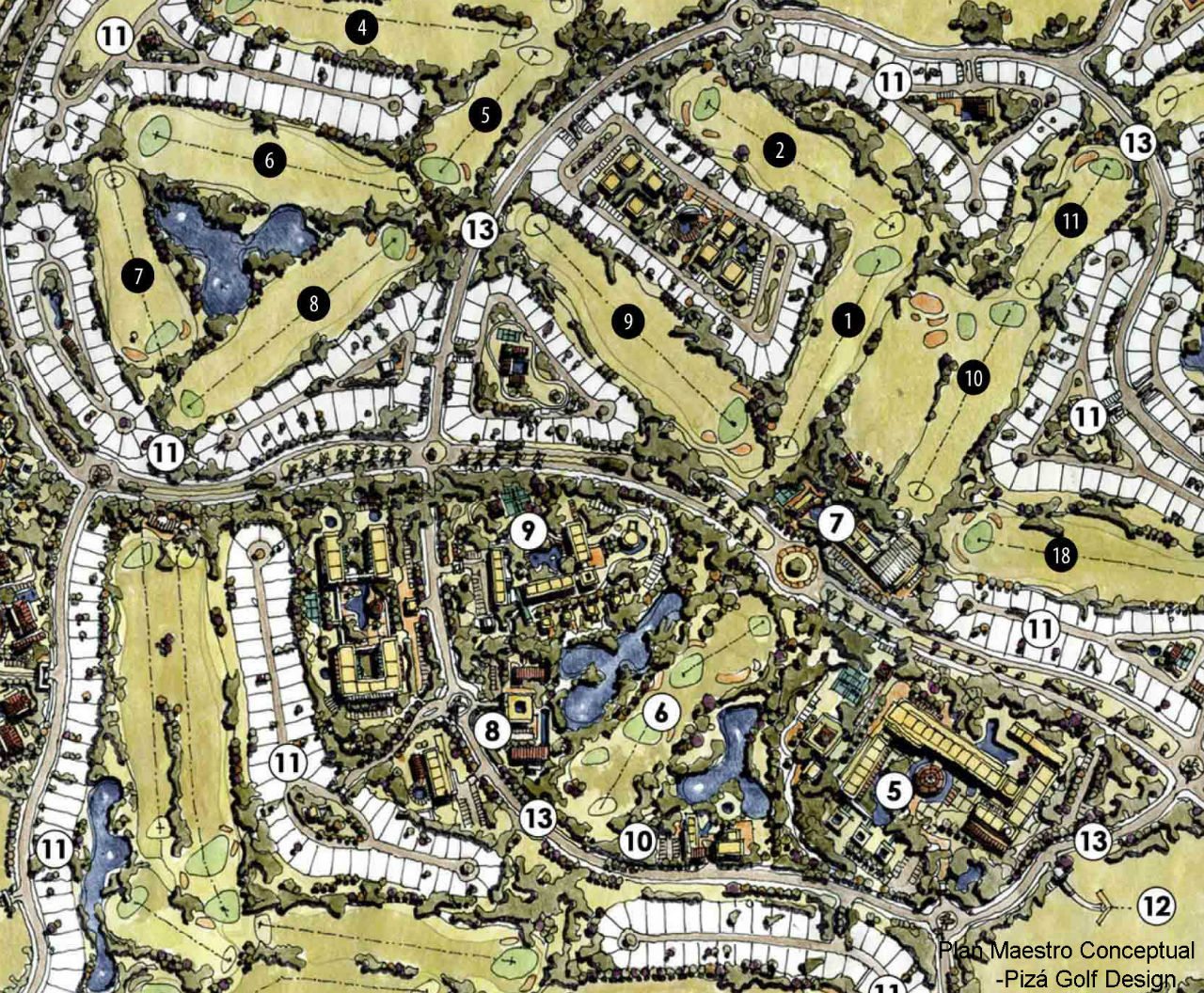 Plan Maestro Conceptual-Pizá Golf Design