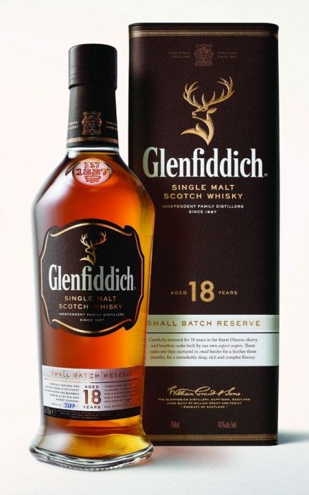 Glenfiddich 18 Year Old Pack Shot Small Batch Reserve