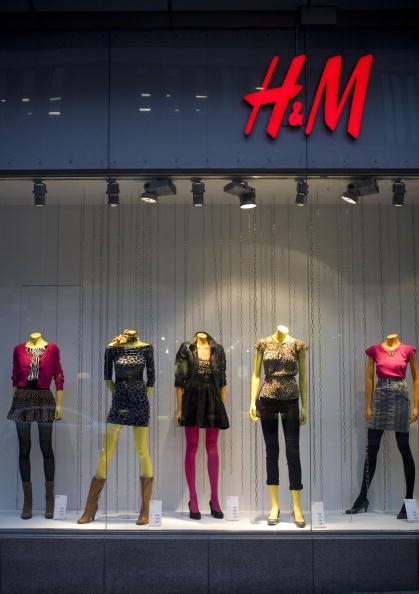 SWEDEN - JANUARY 28: Mannequins stand in a window display at a Hennes & Mauritz store in Stockholm, Sweden, on Wednesday, Jan. 28, 2009. Hennes & Mauritz AB, Europe's second-largest clothing retailer, said December total sales rose 3 percent, while sales at shops open at least a year fell 7 percent. (Photo by Casper Hedberg/Bloomberg via Getty Images)