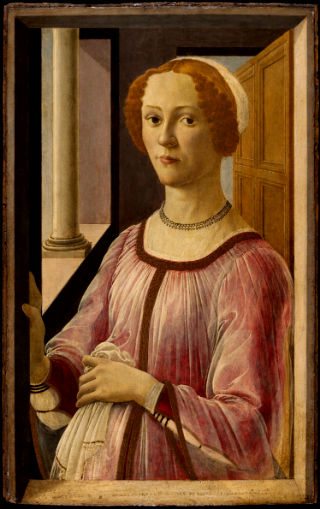 ‘Retrato de una dama, Smeralda Bandinelli’, 1475, Sandro Botticelli, Victoria & Albert Museum, Londres. (Foto: vam.ac.uk)