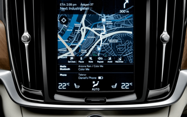 Pantalla interactiva del S90 de Volvo 