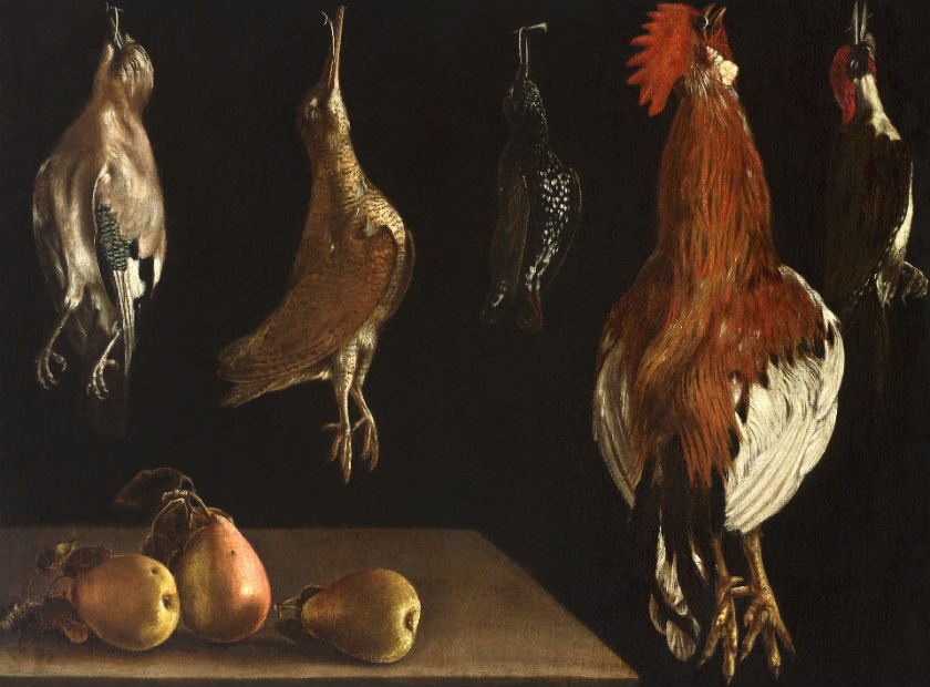 Alonso Escobar Stirling Maxwell Bodegon con peras y aves de corral
