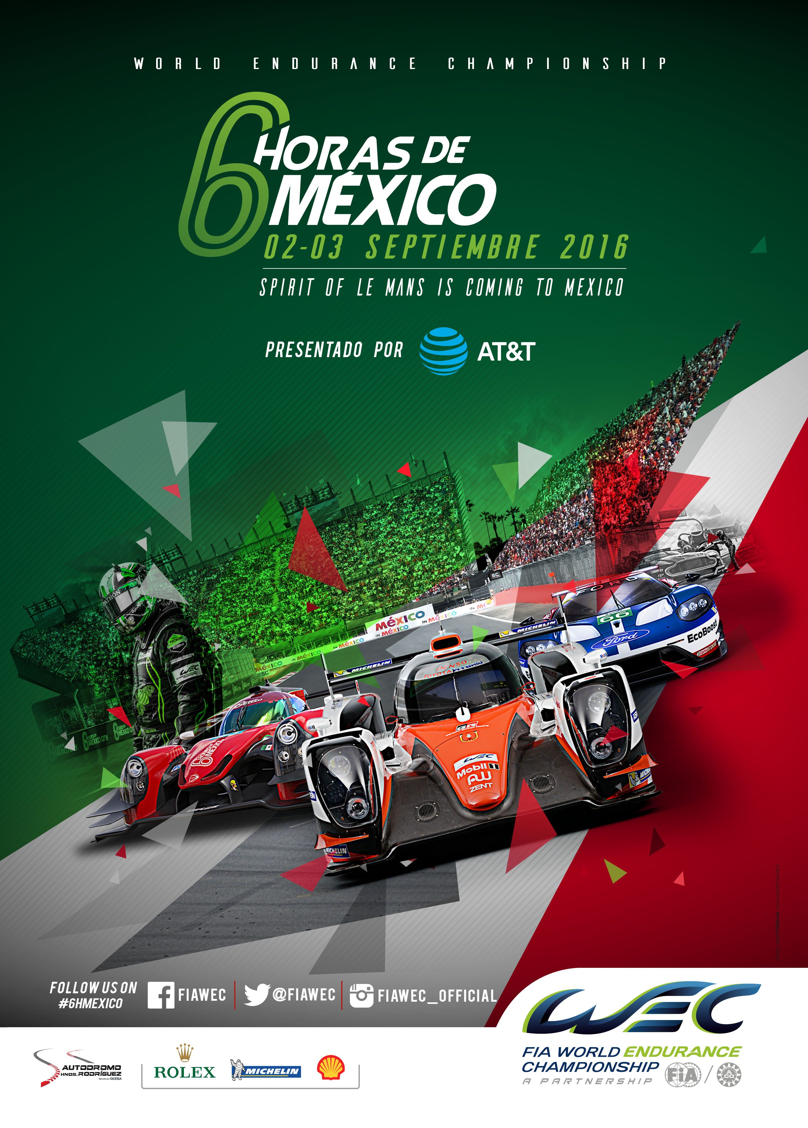 Cartela oficial del World Endurance Championship en La Ciudad de México 
