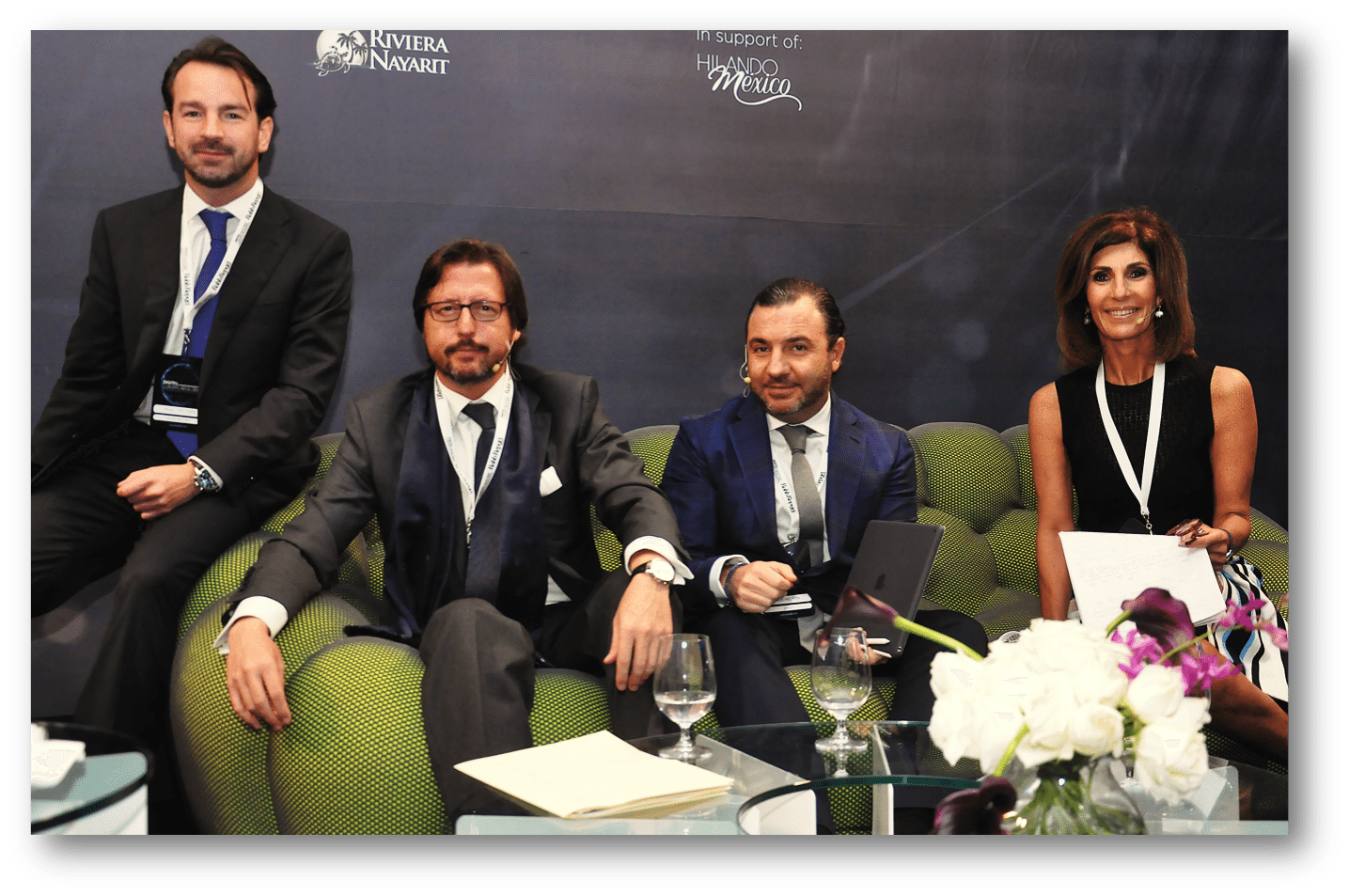 Neal Tritton, de Robb Report; Luis Prados, de Zenith Optimedia; Jack Helfon, de UNIQ Luxury, y Martha Barcárcel, de Dolce & Gabbana y Tukuul Concept. (Foto: luxurylab.mx)