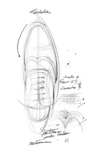 Diseño de un zapato a la medida Louis Vuitton.