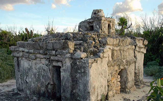 Sitios arqueológicos construidos por los Mayas en Cozumel. 
