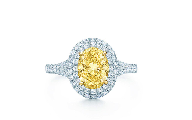 Anillo Soleste con diamante amarillo de Tiffany. 