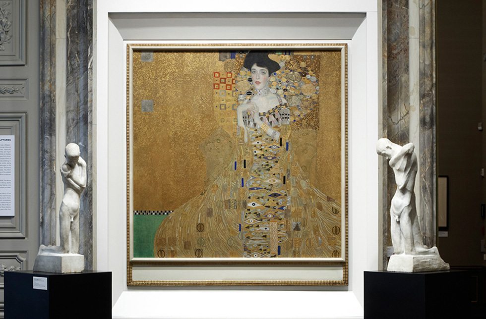 Retrato de Adele Bloch-Bauer de Gustav Klimdt. Neue Gallerie, Nueva York. 