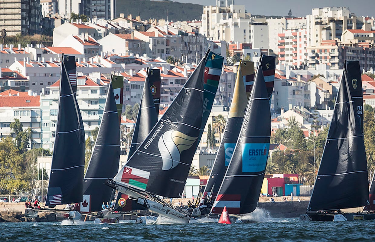 The Extreme Sailing Series 2016. Act 7. Lisbon. Portugal. 9th October 2016. Credit - Lloyd Images