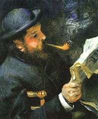 Retrato de Monet leyendo