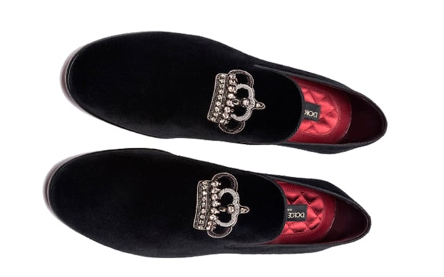 Nuevo calzado de terciopelo de Dolce & Gabbana.